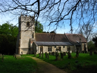 Medieval church - St Peter's - on a sunny day